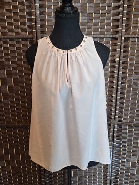 Studded Halter Camisole Top - Light Pink